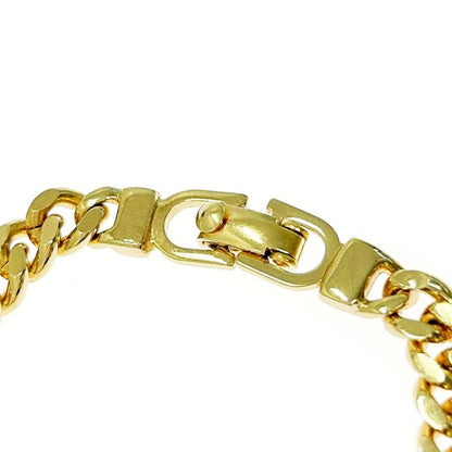 Christian Dior GP CD Logo Plate Bracelet Gold Black 346825 Bracelet