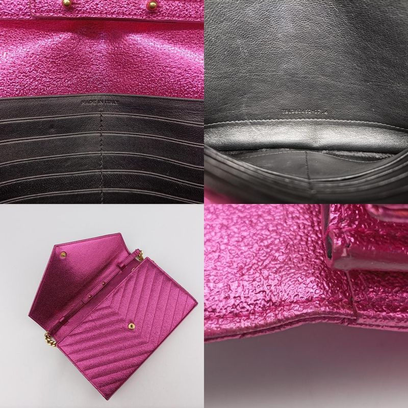 Yves Saint Laurentyves Saint Laurentmonogram Pink Leather 360452 Ybl3604520714