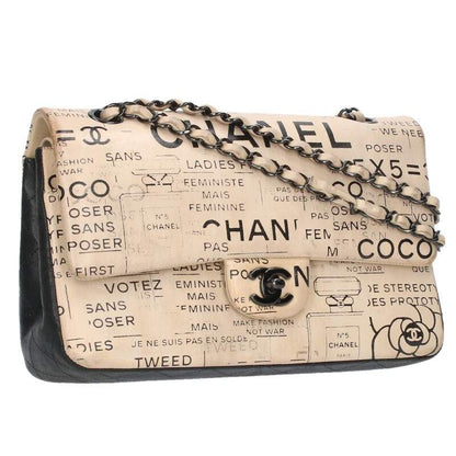 Chanel Matelasse 25 Newspaper W Flap Shoulder Bag Women 25