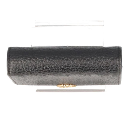 Gucci Double Authenticity Card Case Wallet 456126 Cao0g 1000 Leather Women Black