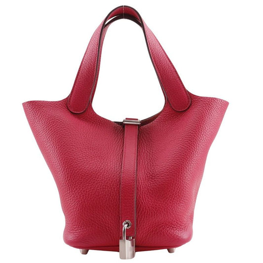 Hermes Picotin Lock 18 PM Taurillon Clemence Rose Extreme Pink C Ladies Handbag