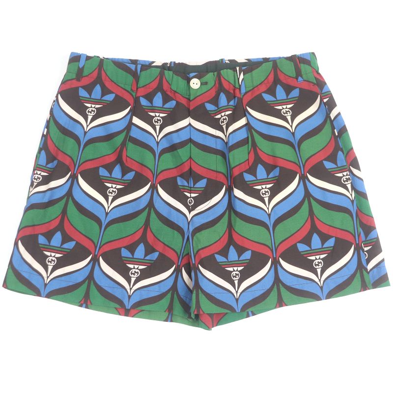 Gucci Adidas Gucci Adidas 702439 Trefoil GG Logo All-over Patterned Shorts