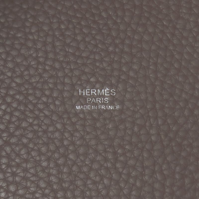 Hermes Picotin Lock MM Etope Silver Hardware Handbag Taurillon Women