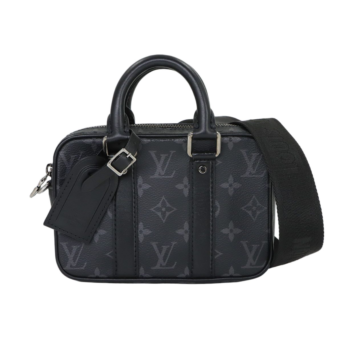 Louis Vuitton Monogram Eclipse Nano Pdv 2-Way Bag Black