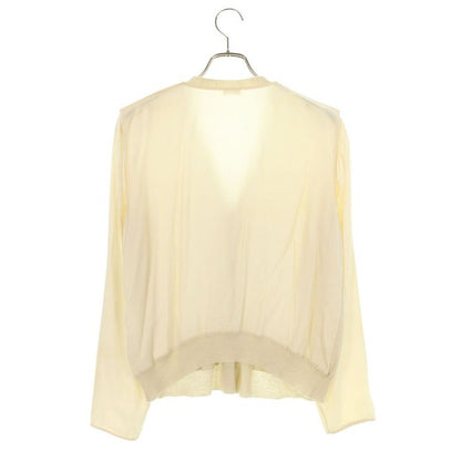 Celine 2 5 O99 2660 Silk Switched Cashmere Cotton Knit Cardigan — view 2