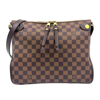 Louis Vuitton Duomo Damier Leather Brown Shoulder Bag Gold