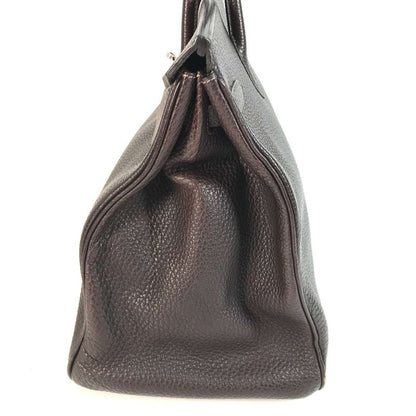 Hermes Handbag Birkin 40 Birkin 40 Togo Leather Chocolat Dark Brown