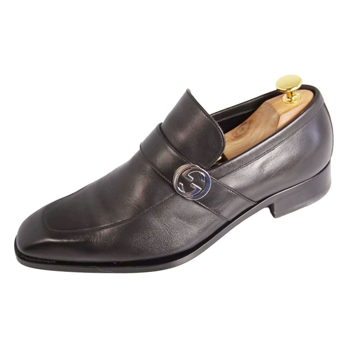 Gucci Loafers Business Shoes Interlocking Leather
