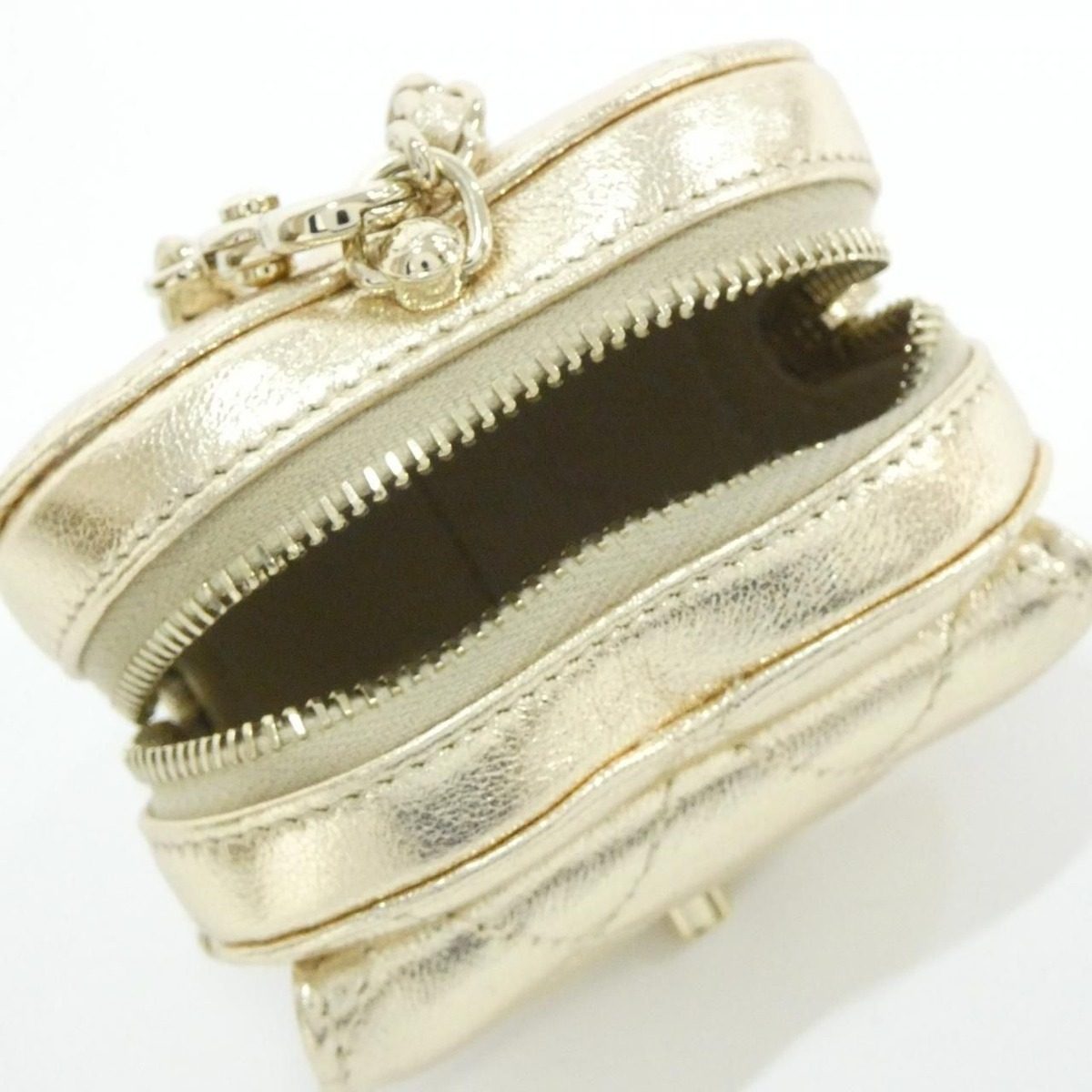 Chanel Bag Charm Handbag Gold — view 4