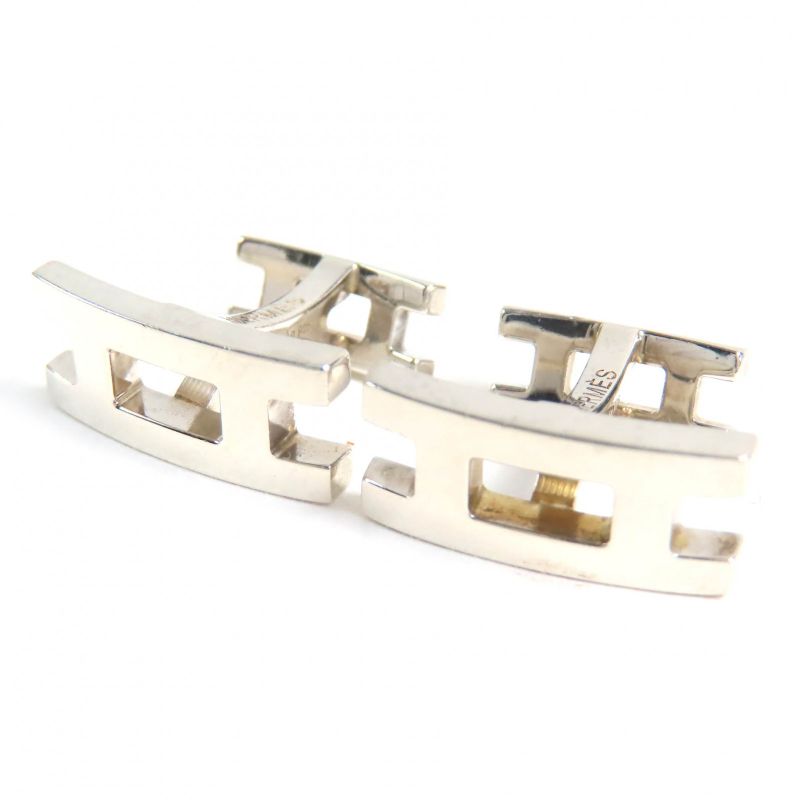 Hermes H Logo Cufflinks Button Cufflinks Gentlemen's Accessories
