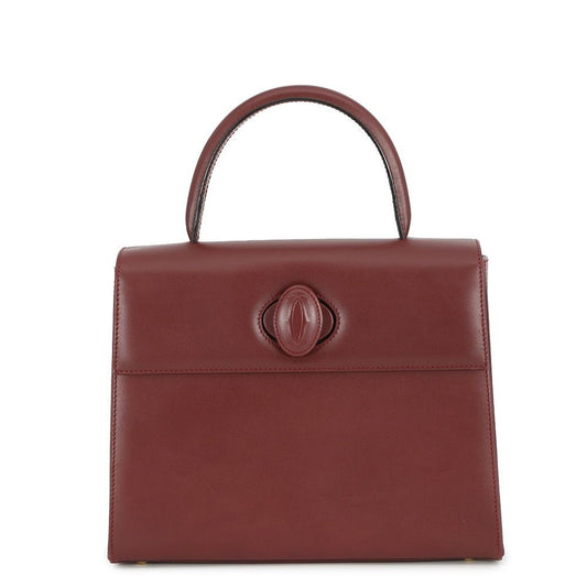Cartier Handbag Must Leather Bordeaux