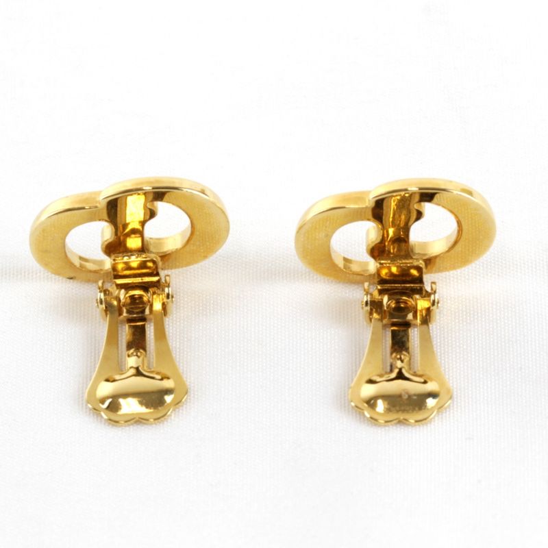 Christian Dior Logo Earrings