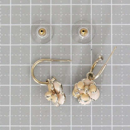 Chanel CC Mark Camellia Earrings 08 P 2008 E1542