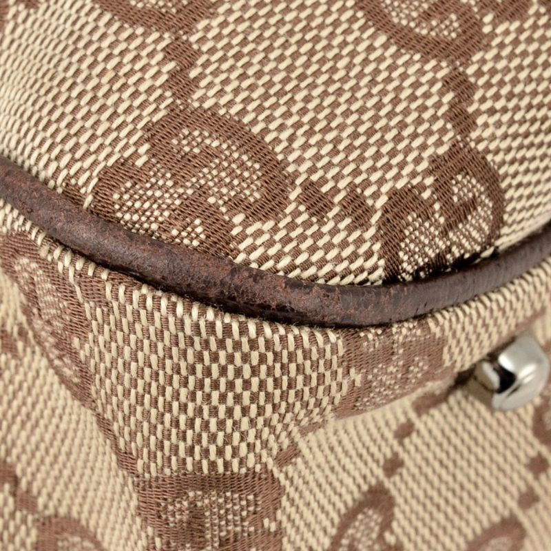 Gucci Tote Bag GG Canvas Leather 113019 Beige Women
