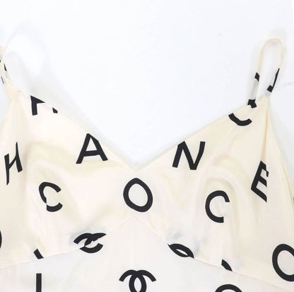 CHANEL Boutique CHANEL Boutique Vintage 97P P07977 100% Silk Full Logo Coco