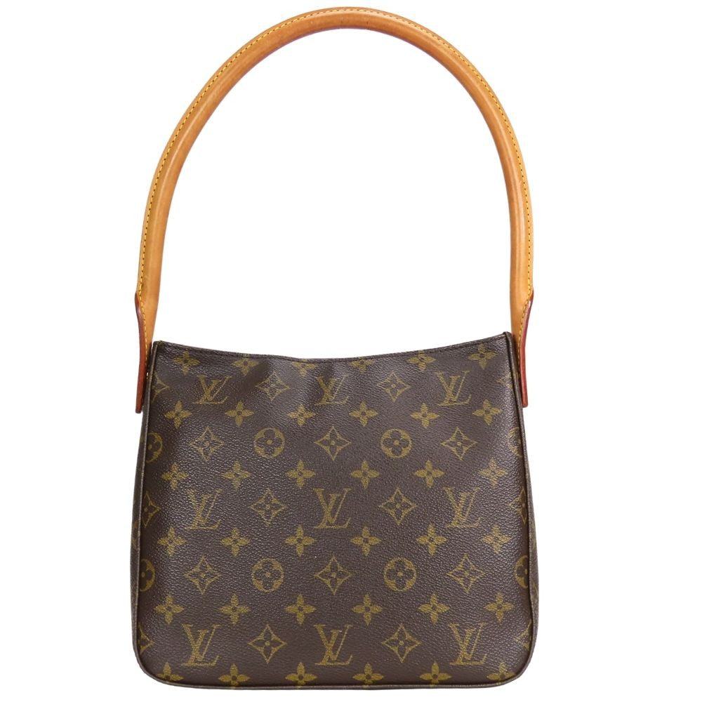Louis Vuitton Shoulder Bag Looping MM Monogram Leather Brown
