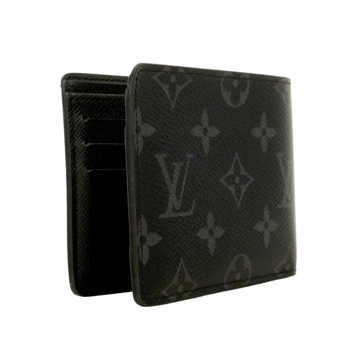 Louis Vuitton Wallet Monogram Eclipse Portefeuille Multiple Black — view 2