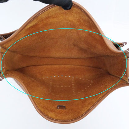 Hermes Evelyne 3 PM Gold Taurillon Clemence W Shoulder Bag Brown