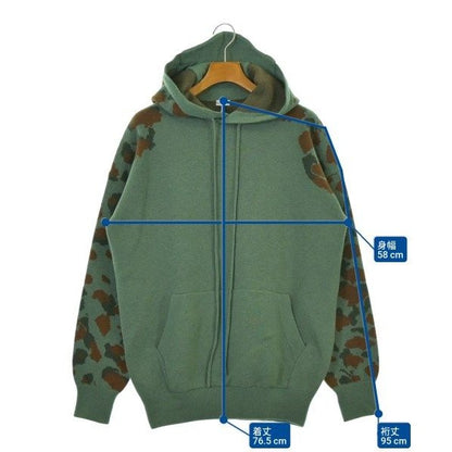 Loewe Knit Sweater Wool Green Brown — view 6