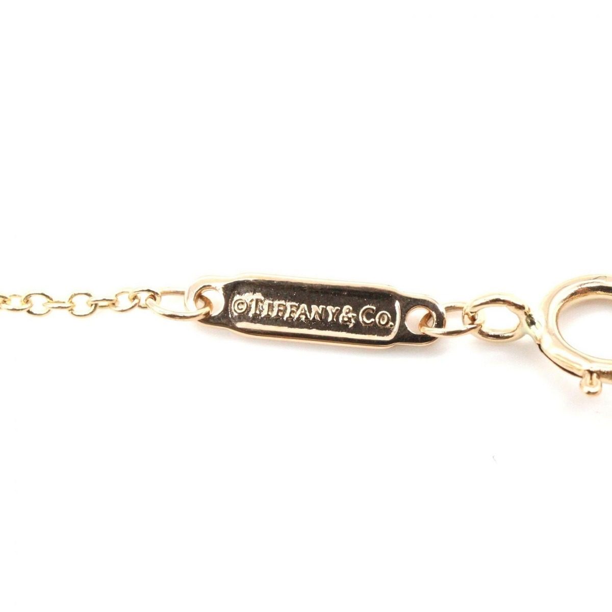 Tiffany & Co Necklace T Smile Mini Diamond 42.5 47.5 cm 18k Pink Gold — view 3