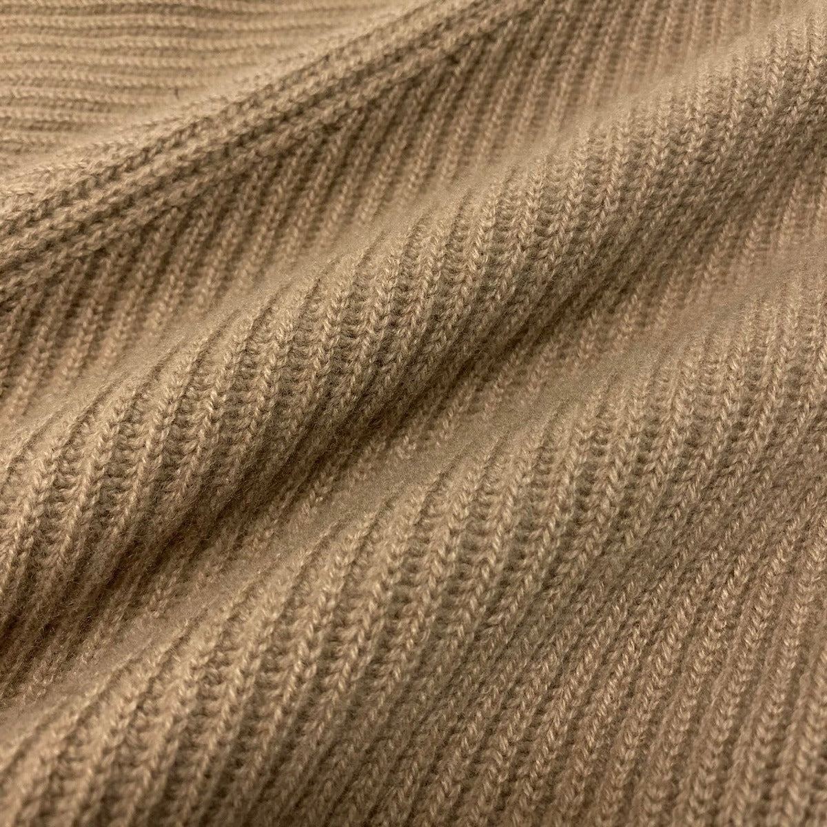 Bottega Veneta Cashmere Rib Knit High Neck Sweater Top 42 Beige — view 6
