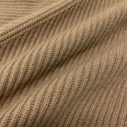 Bottega Veneta Cashmere Rib Knit High Neck Sweater Top 42 Beige — view 6