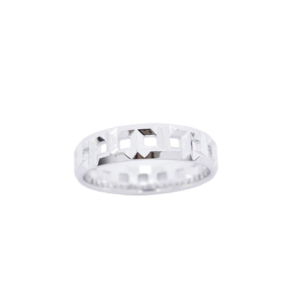 Tiffany & Co Ring T True Wide 18k White Gold — view 2