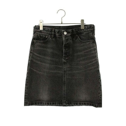 Balenciaga Side Zip Denim Skirt 38