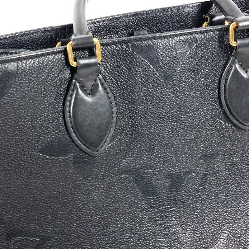 Louis Vuitton Tote Bag On The Go MM M45595 Monogram Empreinte Leather Noir Black