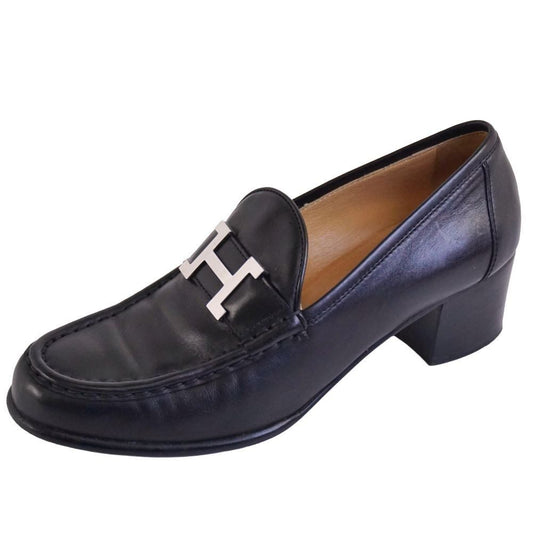 Hermes Loafers Moccasins H Logo Constance Leather