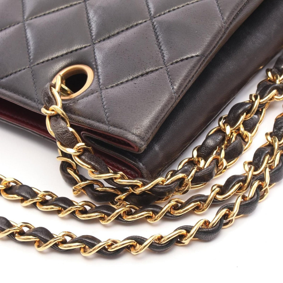 Chanel Tote Bag Quilted Black Lambskin Paris Limited — view 9