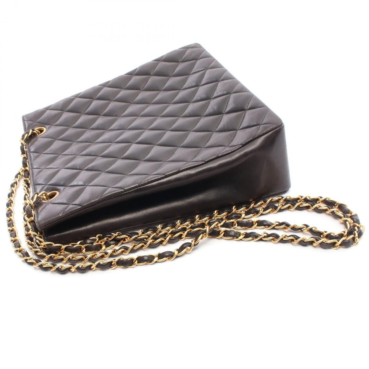 Chanel Tote Bag Quilted Black Lambskin Paris Limited — view 10