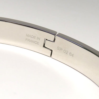 Hermes Mini Click Kelly Enamel Bracelet Chardon Palladium Ladies