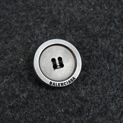 Balenciaga 595272 Shifted COAT 100% Cashmere Long Coat With Logo Pattern