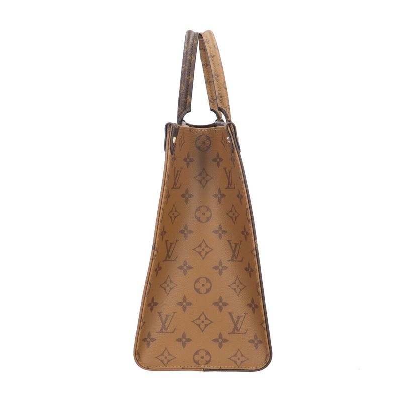 Louis Vuitton On The Go MM Monogram Giant Tote Bag Monogram Canvas M45321 Brown