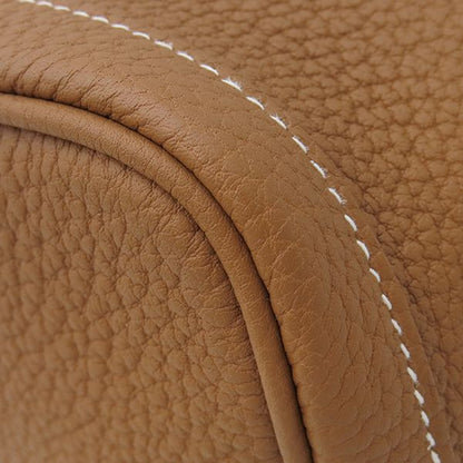 Hermes Tote Bag Garden Party TPM Negonda Gold Silver Hardware Brown Engraved D