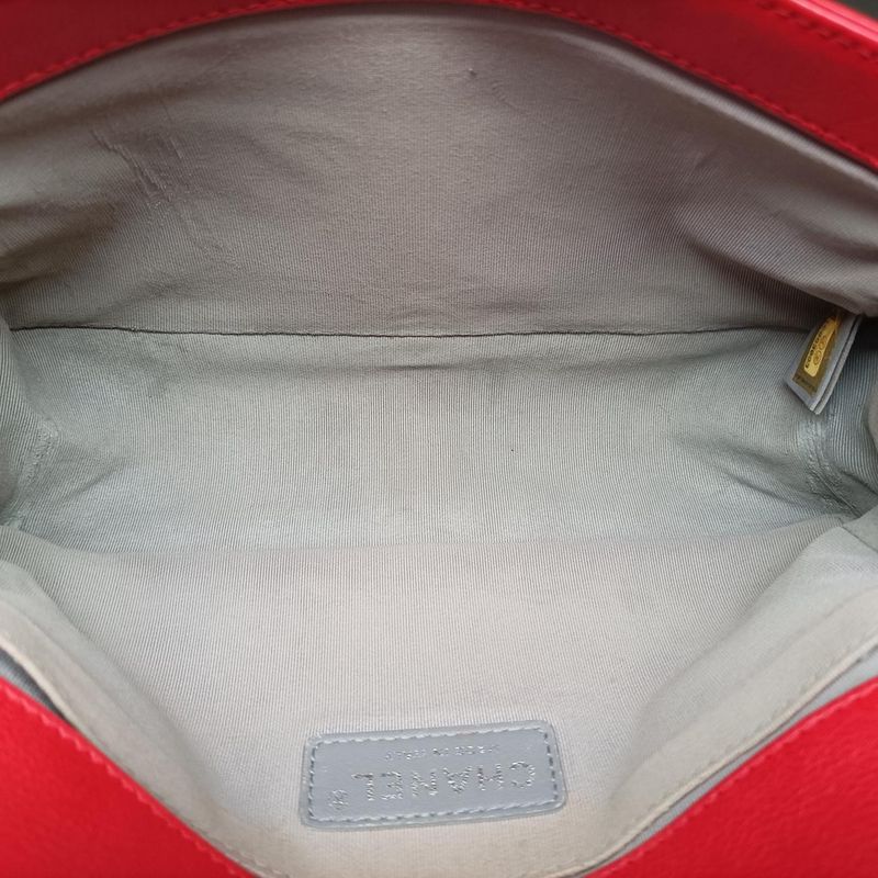 Chanel Boy Chanel Red Leather A92105 18883093