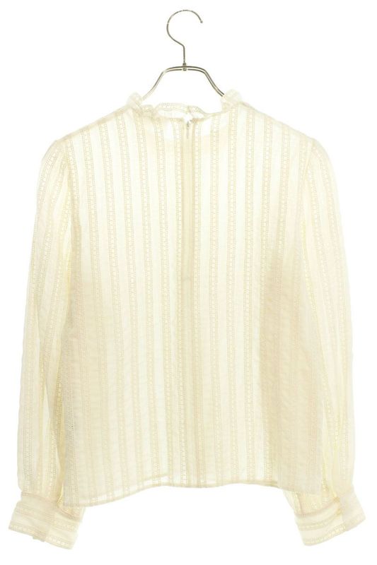 Celine 25SS Rb00i0661 Cropped Blouse Women 36