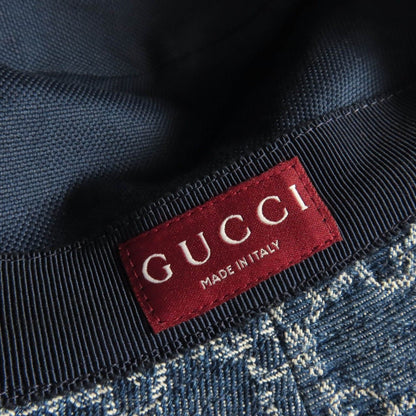 Gucci Cotton GG Jaguar Drum Leather Hat Bucket — view 8