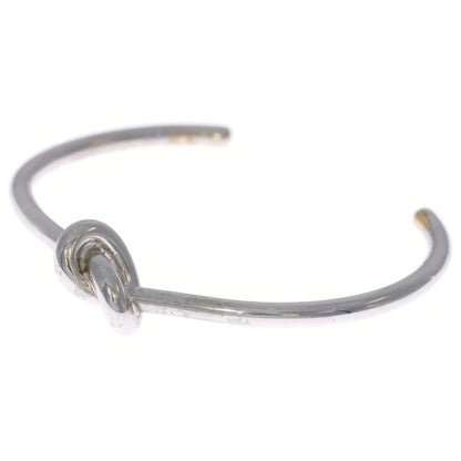 Celine Knot Bangle Bracelet Silver M