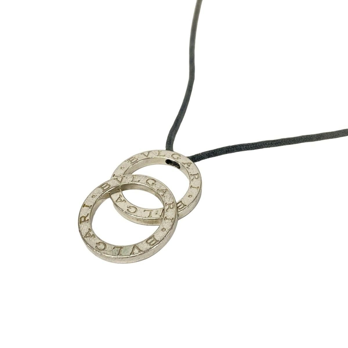 Bvlgari Necklace Silver Black