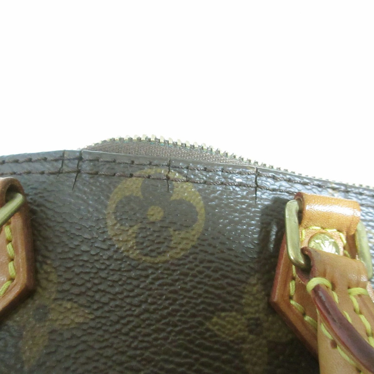 Louis Vuitton Nano Speedy Monogram Shoulder Pouch Mini Bag Brown — view 16