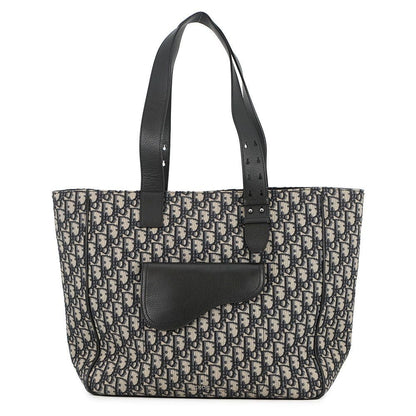 Dior Tote Oblique Saddle Canvas Leather Trotter