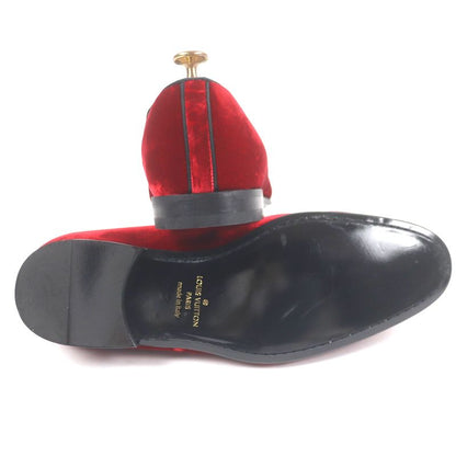 Louis Vuitton 21-22aw Autouille Line Velour LV Logo Embroidery Opera Shoes