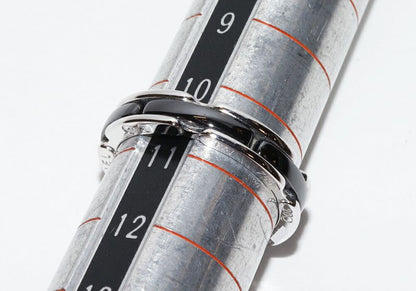 Chanel Ring 18K White Gold Black Ceramic J12 Ultra Collection Ring Small Model