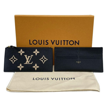 Louis Vuitton Wallet Bicolor Monogram Empreinte Pochette Felicie M80482 Black