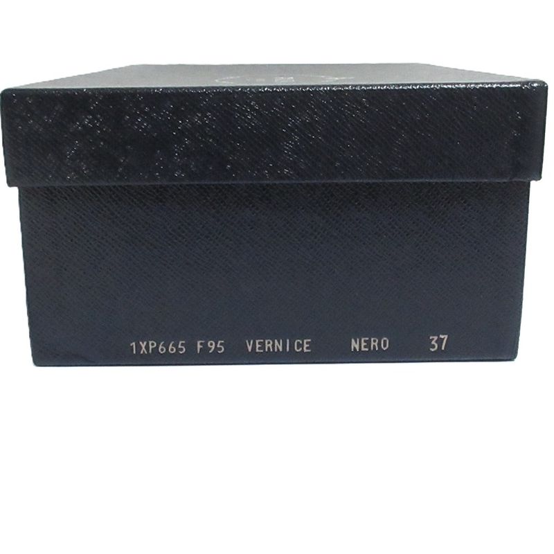 Prada Studded Enamel Back Strap Pin Heel Sandals 37 23.5cm (9.25in) Equivalent