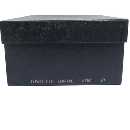 Prada Studded Enamel Back Strap Pin Heel Sandals 37 23.5cm (9.25in) Equivalent