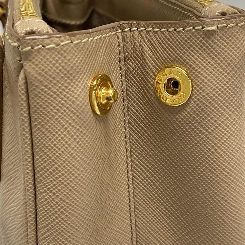 Prada Handbag Galleria Beige Mini Bag Leather