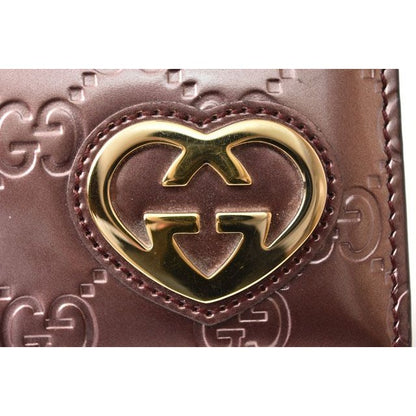 Gucci Wallet Long GG Pattern Heart-shaped Interlocking G Metallic — view 4